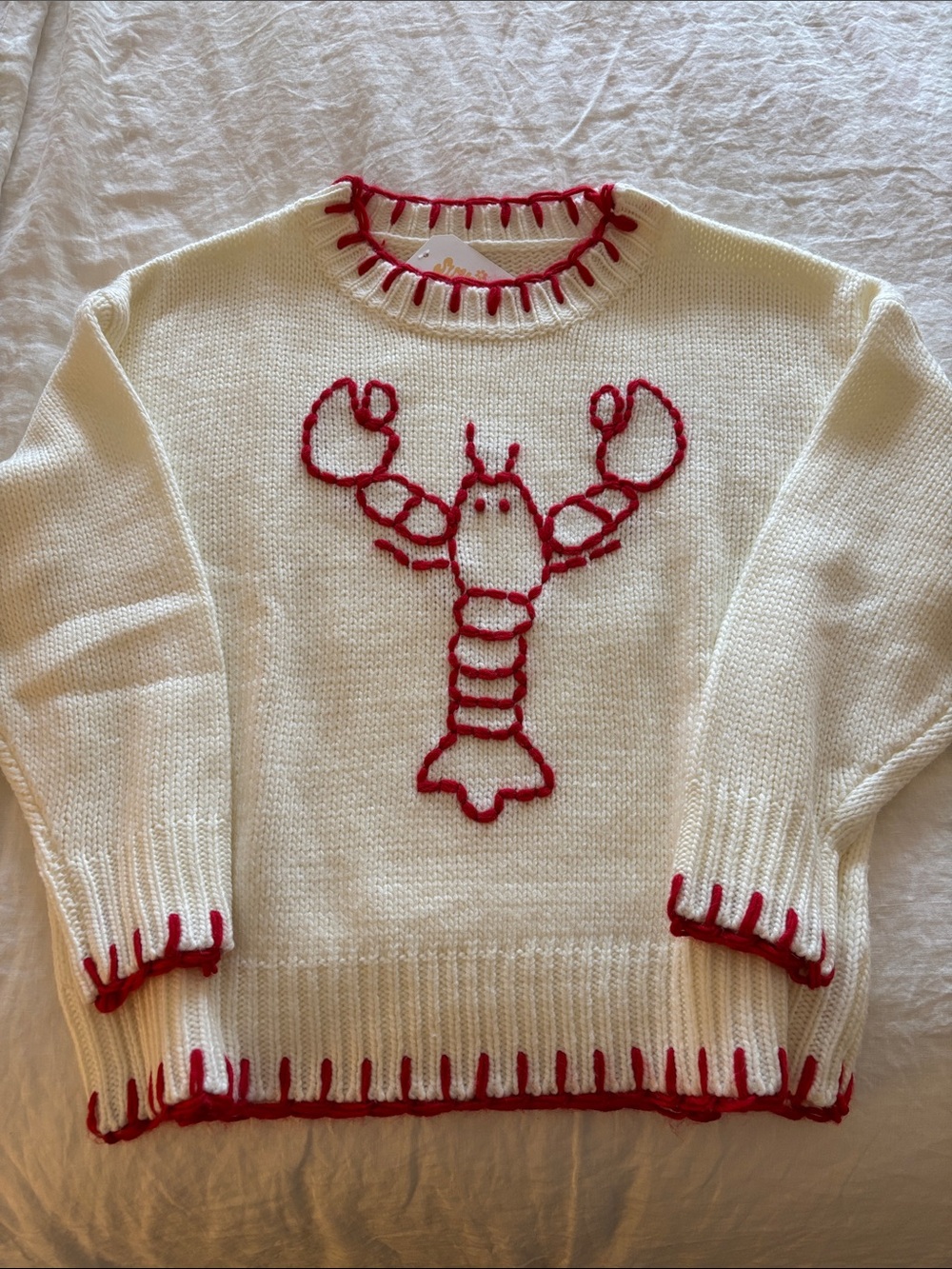 Lobster Stitch Knit Sweater